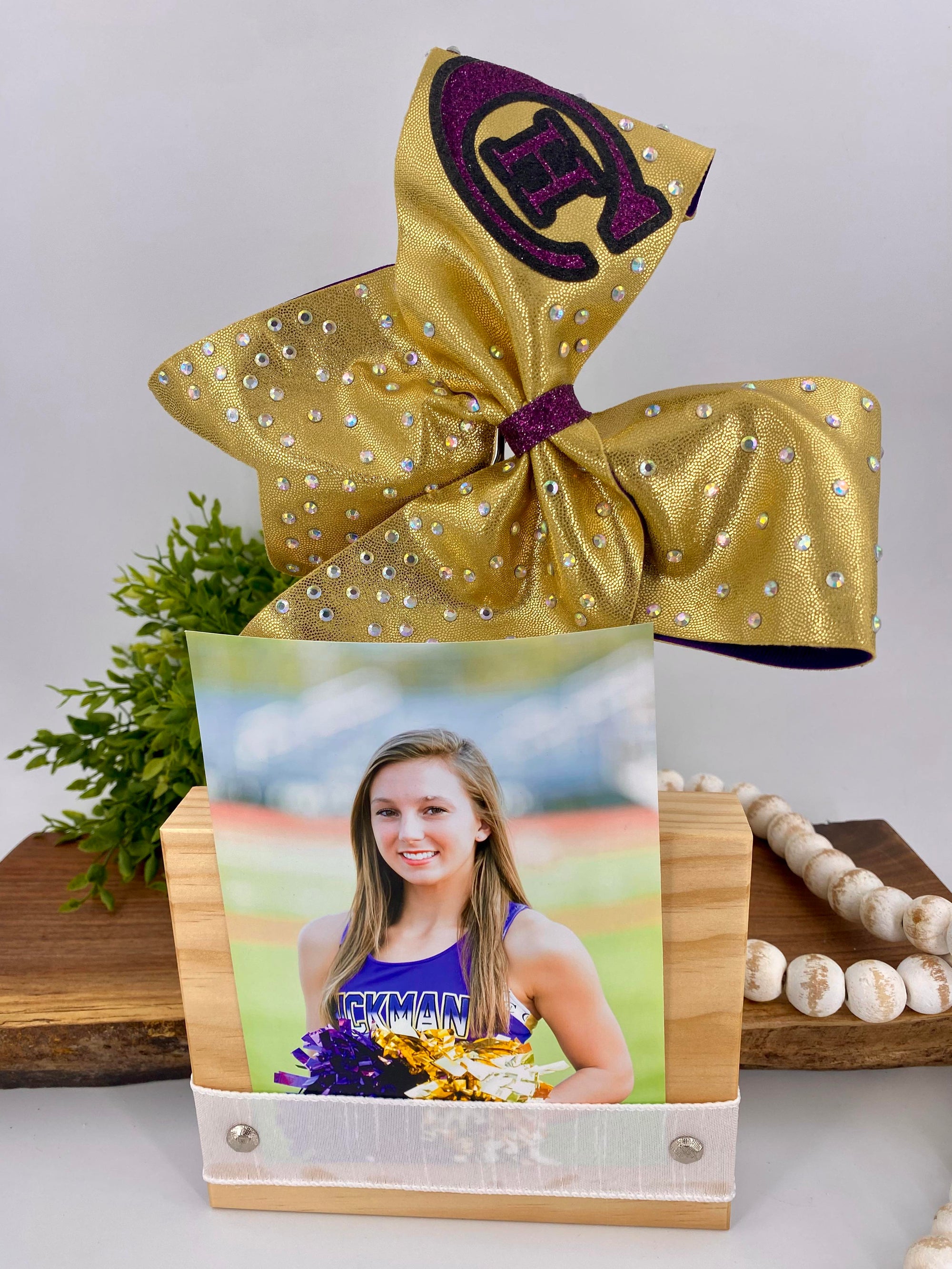 Bow & Photos Keepsake Block